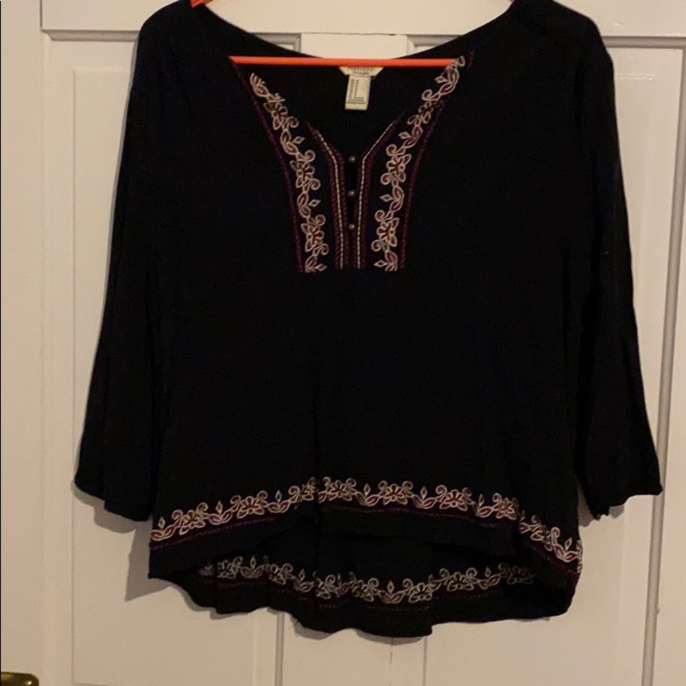 Forever 21 embroidered shirt